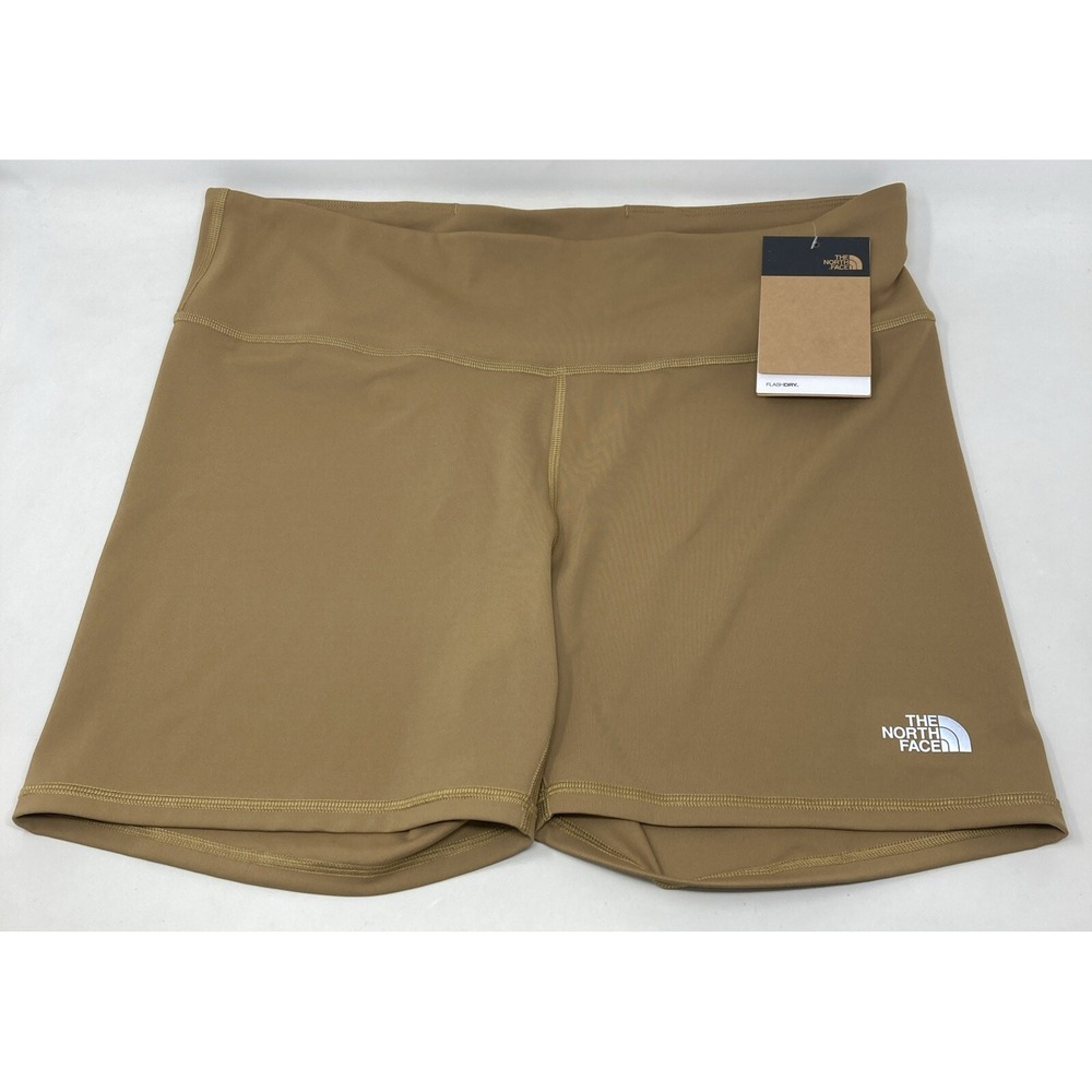 The North Face Elevation 5" Bike Short Utility Brown Women's XS‎ Extra Small NWT